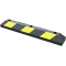 Park and guide barrier | 0.90 m, black with yellow reflectors, | made of recycled material, 6 yellow reflector foils embedded, | 3 holes for screwing on